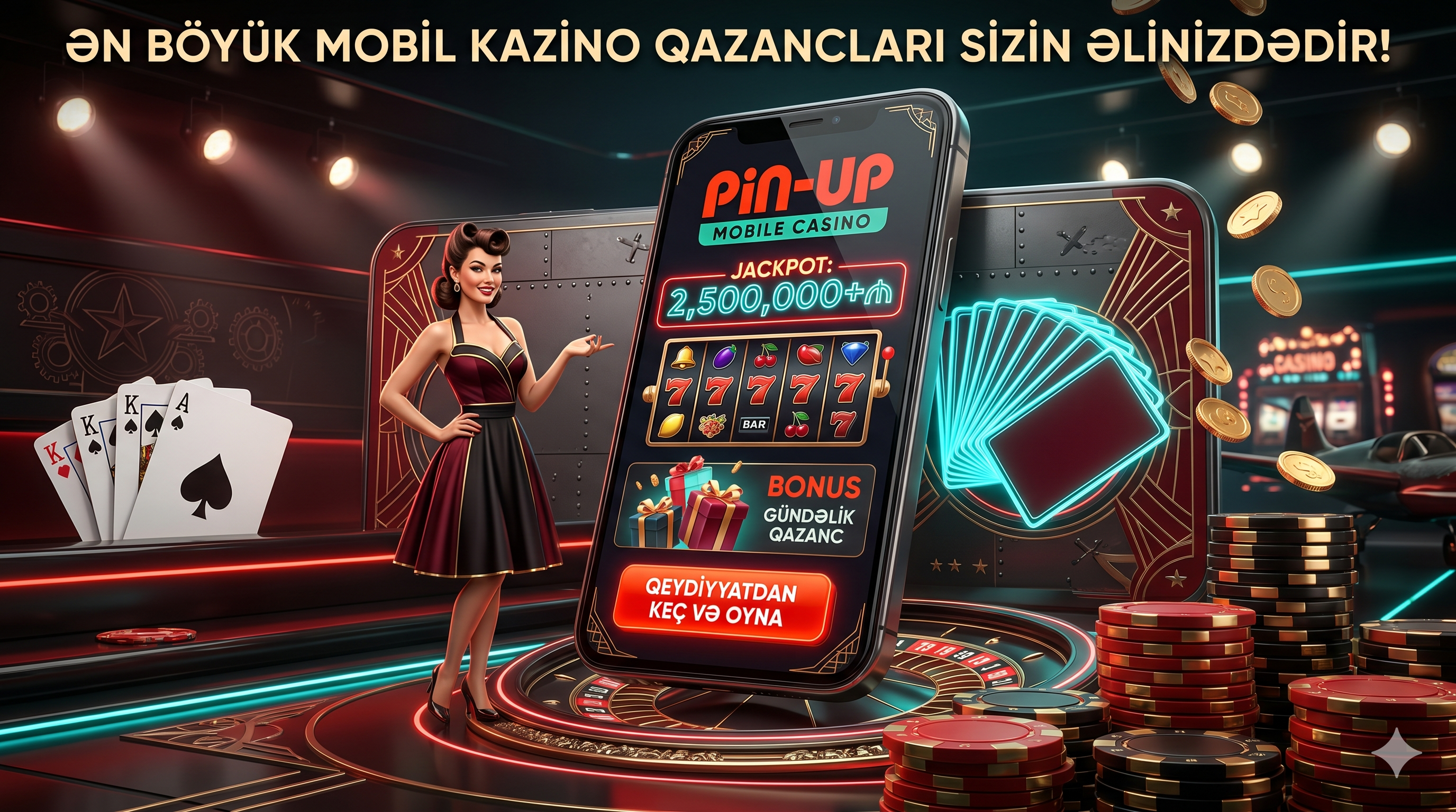 Pin Up kazinosunda aktiv bonuslar və aksiyalar səhifəsi